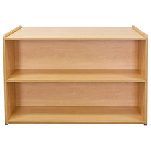 Tot Mate Double-Sided Wooden 2-Shelf Storage Organizer Maple