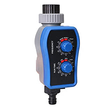 Home Watering Timer Garden Ball Valve Electronic Automatic Garden Irrigation Two Dials Water Timer with Rain Sensor Hole