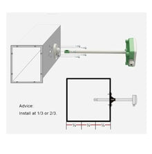 JRCKJPJAZ Air Volume and Air Velocity Sensor Flow Meter Air Quantity Blowing Rate Flowmeter Wind Speed Transducer(0-10V(24V Power))