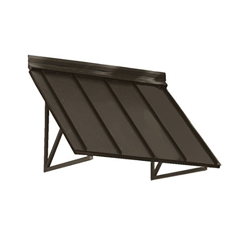 4 ft. Houstonian Metal Standing Seam Awning (56 in. W x 24 in. H x 24 in. D) Bronze