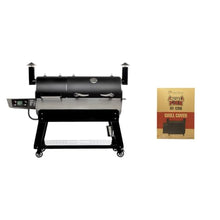 recteq DualFire 1200 double chamber pellet smoker, BBQ, Wi-Fi smart grill | Grill + Grill Cover bundle