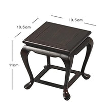Yuidaaavzz Heavy-Duty Potted Plant Standing Supports Wooden Vase Base Display Stands Hand-Crafted Rosewood Oriental Vase Stand Accessories Decor/Fish Bowl Stand (4.3inches High) Plant Container Base
