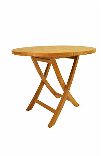 Anderson Teak Bahama Round Bistro Folding Table, 35"