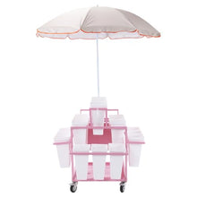 Hubxinly Rolling Flower Display Rack with 18 Buckets