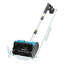 Electric Snow Blower,Featherlight Design Suits Every Family Member, Detachable Compact Size Stores Behind the Door, Clears Properties and Paths Fast 1Battery