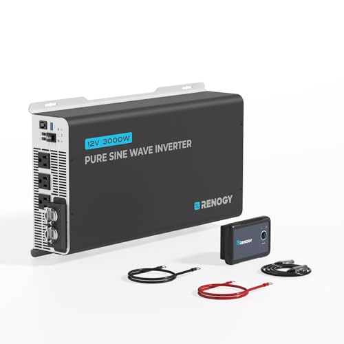Renogy PUH 3000 watt Pure Sine Wave Inverter Built-in Transfer Switch