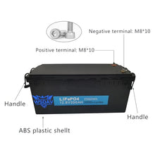 WSDAV 12.8 Volt Energy Storage Battery 12.8V 150Ah 200Ah Large Capacity LiFePO4 Battery with Handle for 1900W 2600W Motor,12.8v200ah