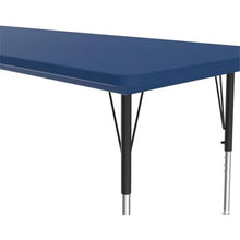 Pemberly Row Plastic Resin & Metal Activity Table 30" x 72" Blue
