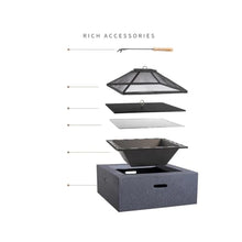 2pcs Fire Pit Table,Firepit