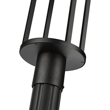 Z-Lite 517PHB-519P-BK-LED Luca Outdoor Post, 1-Light 11 Watts, Black