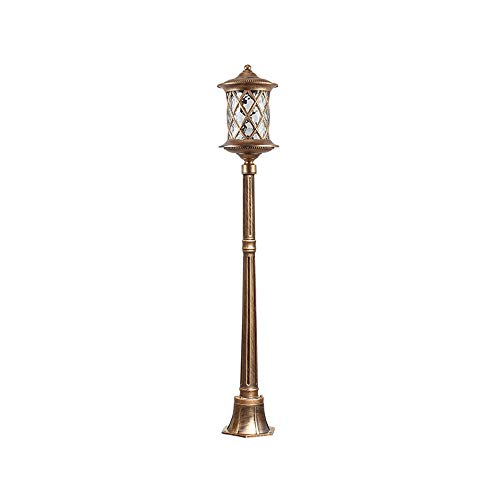 LASEVE Lights Outdoor European Outdoor Garden Light Lawn Light Outdoor Waterproof Landscape Street Light Community Park Villa Garden Lights Glass Lampshade Aluminum Street Fence Deck Lights Stadium