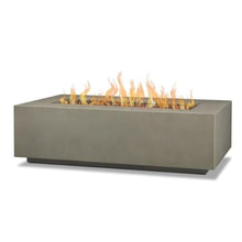 Home Square 2-Piece Set with Fire Table with Conversion Kit and Fire Glass