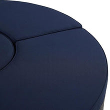 Outdoor Escape Blue Outdoor Daybed with Cushioned Backrest, Durable Frame, Connects from 4 Pieces, Comfortable Seat Height, Perfect for Patio and Garden Lounging