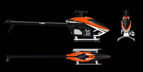 Generic HELIDIRECT TRON Nitron 90 RC Helicopter Kit 650-700 Size Neon Orange