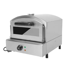 Outdoor Pizza Oven Electric Pizza Ovens with 12in Pizza Stone Stainless Less Pizza Maker Cooking Pizza Steak Chicken for Outdoor Garden Party