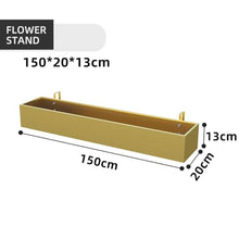 Large Metal Iron Planters, Deck Rail Plant Boxes with Hook, Hanging Flower Pot Planter for Railing, Rectangular Plant Rack for Indoor Outdoor Railing(Black)