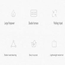 RENJJPBO Multifunctional Outdoor Barbecue Grill, Quick Ignition, Stable Load-Bearing, Humanized Design Details, Multi-Functional Cooking Methods, Enjoy Delicious Food