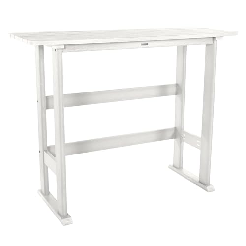 highwood Lehigh Bar Height Balcony Table, White