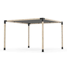 TOJAGRID Pergola Kit with Shade Sail for 4x4 Wood Posts 12x12 Black