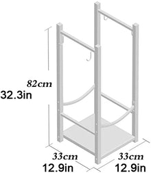 WXPWAMZ Log Store Firewood RackHeavy Duty Wrought Iron Wood Rack for Firewood Heavy Duty Firewood Rack Indoor Wood Holder Fireplace Tools
