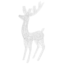 HNSMFPRE Acrylic Christmas Reindeers 3 Pcs 250 LED 70.9 Inch Cold White