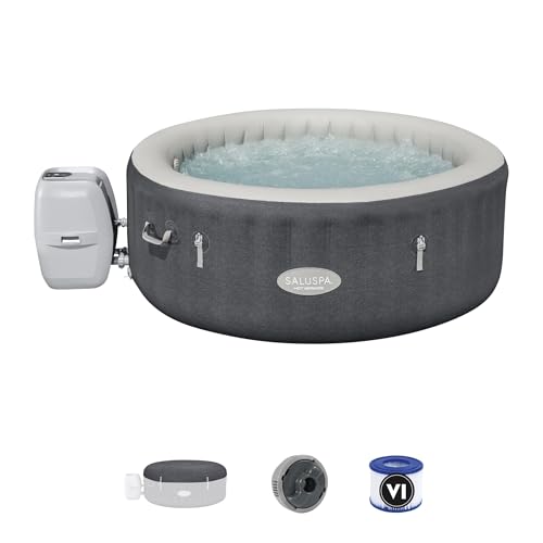 SaluSpa Hot Springs 2-4 Person Round Inflatable Hot Tub, Energy-Efficient