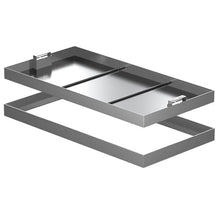 1pc 304 SS Invisible Manhole Cover with Concealed Handle for Inspection Chambers - Heavy Duty, Recessed devise(60x40x5cm)