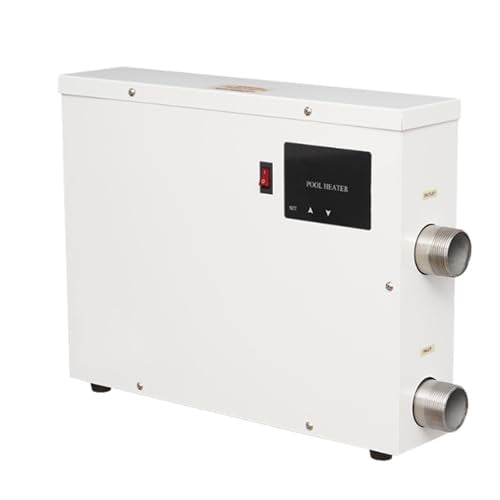 aromaoveite 5.5kw/9kw/11kw/15kw Pool Heater | Stainless Steel Electric Water Heater with Touch Screen, Intelligent Thermostatic Control, Suitable for Hot Springs,and Hot Baths 15kw