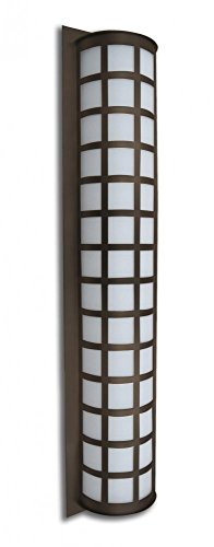 BESA SCALA40-WA-BR Craftsman/Mission Three Light Outdoor Wall Sconce from Scala Collection in Bronze/Dark Finish,