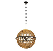 Savoy House 7-9352-10-46 Ventura Pendant, 10-Light 600 Total Watts, Matte Black and Gold