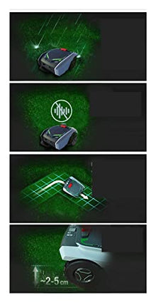 AMYYTL Cordless Electric Lawn Trimmer, Fully Automatic Intelligent Lawn Mower Efficient Pruning Mobile Phone Planning Path Yard Lawn Mower Lawn Robot Lightweight Low Noise Easy to use
