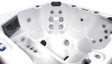 Luxuria Spas Newport 6-Person 57-Jet with Lounge Hot Tub Homemade White/Grey