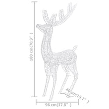 WEMYUFURN XXL Acrylic Christmas Reindeers 250 LED 3 pcs 70.9" Cold White,Outdoor Rattan Reindeer,Acrylic Christmas Light Reindeer Decoration,Lighted Christmas Reindeer Outdoor Yard Decoration Set