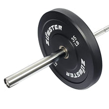 Zoomster Bumper Plate Olympic Weight Plate with Steel Insert Strength Training Weight Lifting Plate 370LB Black