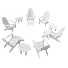 Highwood AD-KITCLAS7-WHE The Adirondack Collection 12 pc Westport Outdoor Fireside Set, White
