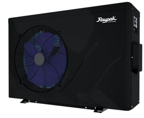 Raypak Crosswind Model 40i Heat/Cool Electric Pool Heat Pump 33K BTU 208/230V Inverter Technology Black