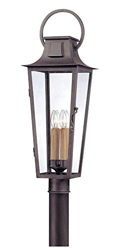 Troy Lighting French Quarter 4-Light Outdoor Post Lantern Aged Pewter