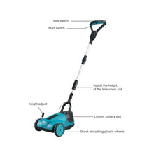 Lawn Mower Portable Brushless Electric 3 Speeds Height Adjustable Suitable for Yard Mowing Tools(1x5.0Ah Battery)