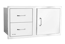 Bull Outdoor Products Premium Components for Outdoor Kitchen BBQ Island 38" Door/Drawer Combo with Reveal