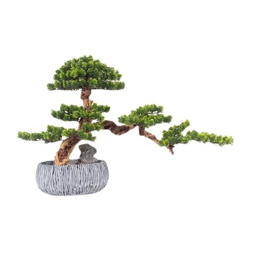 YXIANG56Q Fake Plants Artificial Bonsai Tree Faux Potted Plant Desk Display Fake Pot Ornaments for Office Decoration Bonsai Tree