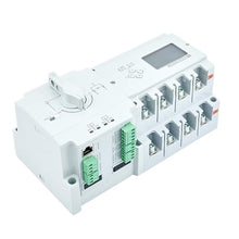 CIZVVEOC 63A 100A 125A ATS Dual Power Automatic Transfer Switch Diesel Generator Parts Electric Control Circuit Breaker S3-125D/4P RS485 (Color : 125D and Accessory, Size : 220V)