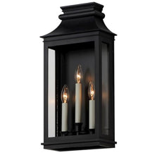 Maxim Lighting Savannah Vx 3-Light Outdoor Wall Light | Black Oxide Finish | Clear Glass Shade | Traditional Outdoor Light Fixture | Ideal for Porches, Patios & Garages | Wet Rated | 40916CLBO
