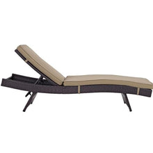 Pemberly Row Modern Rattan Outdoor Chaise, Espresso/Mocha Brown Finish, Set of 4, Water & UV Resistant with Machine-Washable Cushions, Aluminum Frame Patio Lounger for Backyard, Poolside or Deck Use
