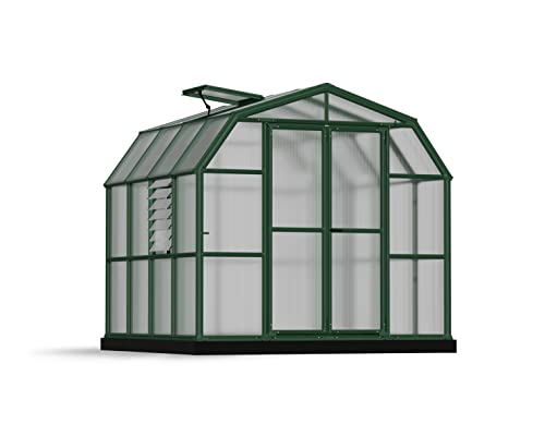 Palram Canopia Rion Prestige 8x8 Ft. Greenhouse Heavy Duty DIY Kit Green