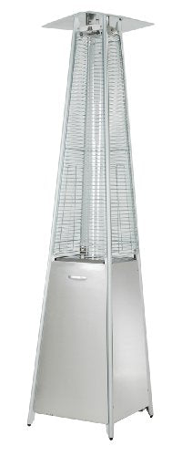 AZ Patio Pyramid Glass Tube Propane Gas Patio Heater, Stainless Steel, CSA certified