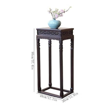 M3b6G8p1 bonsai pot stand Vintage Chinese Redwood Display Base