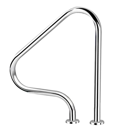 Pool Handrail Stair Railing - Complete Kit，Stainless Steel Swimming Pool Grab Rail，for Pools Incline Positions Spa Water Park，31.5 × 31.5 in Safey Handle (Size : 1 - pcs)