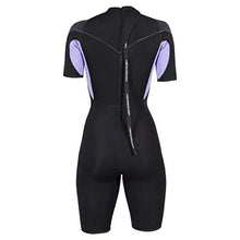 Henderson Women's 3mm Thermoprene Pro Back Zip Shorty Wetsuit Black/Lavander