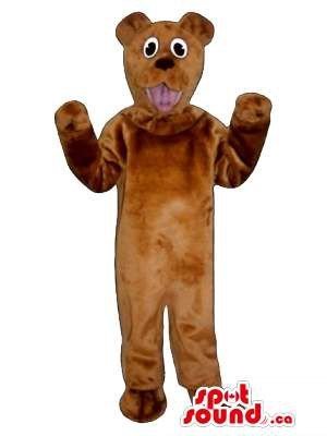 SPOTSOUND Brown Bear Children Plush Costume Brown
