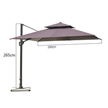 CUTPOIY Outdoor Patio Offset Umbrella Market Hanging Umbrellas, with 360° Rotation Device and Infinite Tilting System,White, White